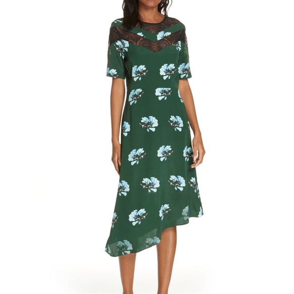 Maje Dresses & Skirts - NWT Maje Rowers Asymmetrical Lace Floral Dress